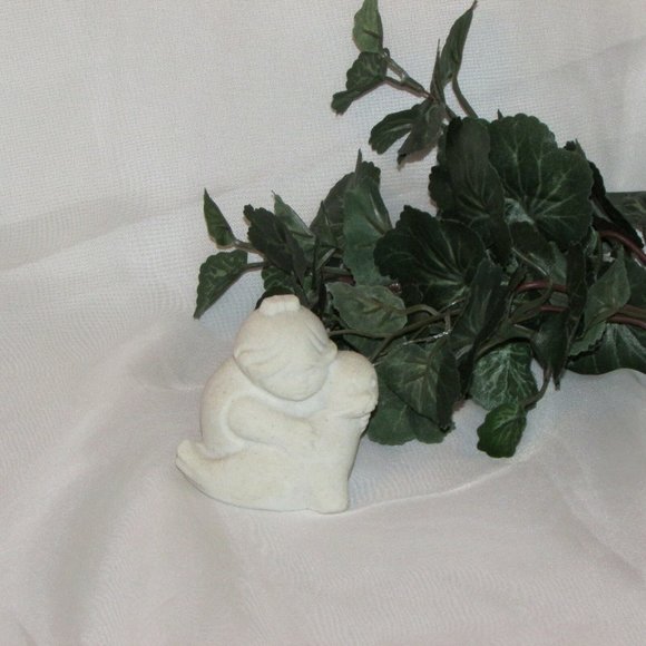 MARBELL Stone Art Sculpture Figurine Child & Seal 3" Belgium Statue Decor - Picture 7 of 7